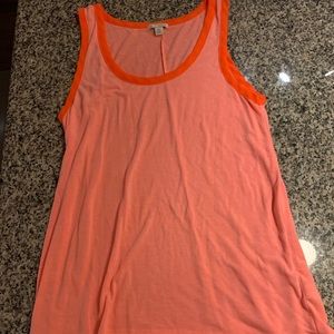 Bright orange tank